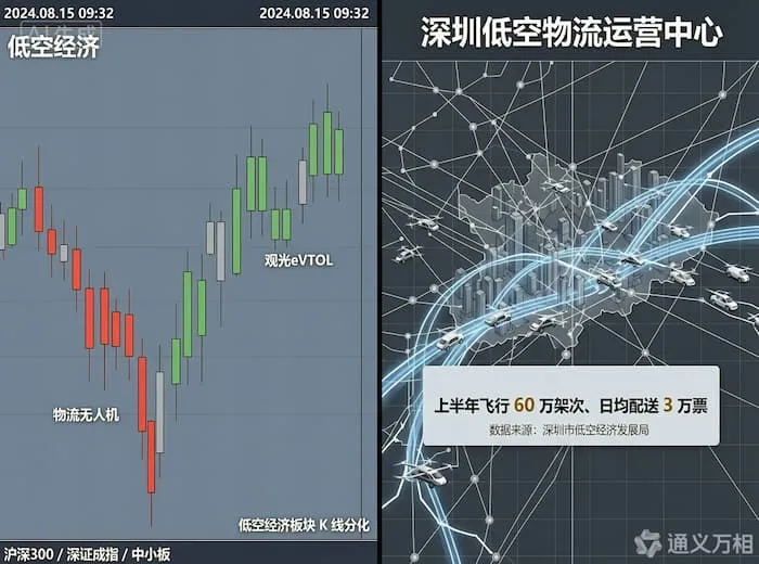 博览会后市场分化、深圳半年 60 万架次物流运单、广东领跑发展指数：低空进入“价值验证期”