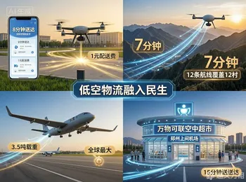 1元配送费、7分钟深山邮路、15分钟空中超市——河南低空物流正在算清三笔“民生账”
