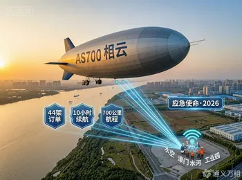 国新办发布会“点名”的空中利器:AS700载人飞艇用44架订单与一场防汛演习为低空经济写下“湖北方案”