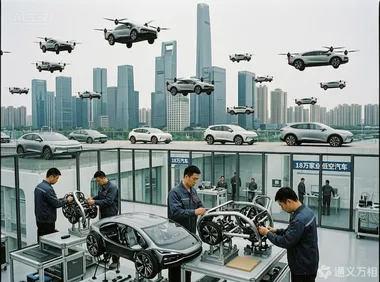 18万家企业抢滩低空经济！车企扎堆造飞行汽车，万亿赛道“下半场”正式鸣枪