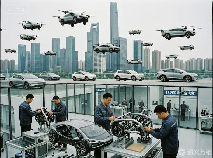 18万家企业抢滩低空经济!车企扎堆造飞行汽车,万亿赛道“下半场”正式鸣枪