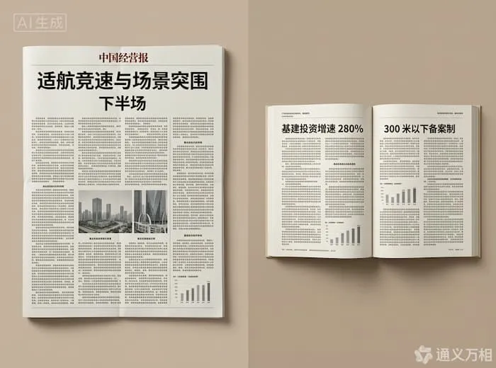 媒体定调“下半场”、杭州办产业链“相亲会”、低空基建报告出炉:从“抢订单”转向“建城市”