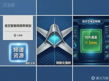 工信部确立频谱有偿使用、运营商商用“低空切片”、民航局强制网联化运行：低空从“物理空域”进入“数字空域”