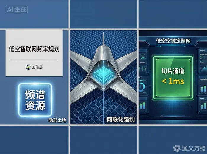 工信部确立频谱有偿使用、运营商商用“低空切片”、民航局强制网联化运行:低空从“物理空域”进入“数字空域”