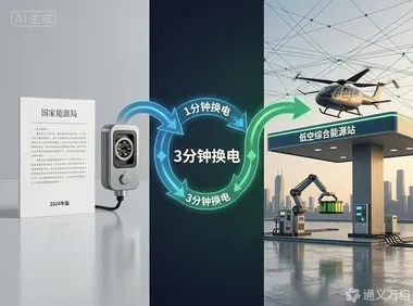 能源局统一补能接口标准、能源巨头布局“低空能源站”、换电方案主导高频运营：低空补能网络成新“血管”