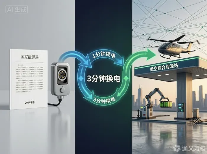 能源局统一补能接口标准、能源巨头布局“低空能源站”、换电方案主导高频运营:低空补能网络成新“血管”