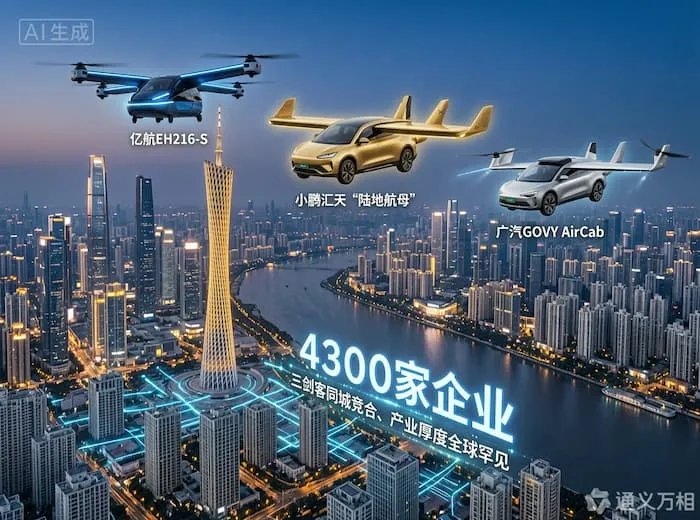 广州竞逐“天空之城”:4300家企业筑底,资本与场景双轮加速