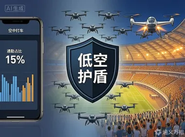 出行报告显示空中通勤占比 15%、体育场启用“天空 VIP 入口”、公安部启动“低空护盾”：低空融入“都市生活圈”
