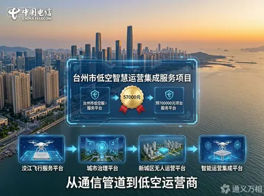 57万预算、8天招标、中国电信预中标——台州用一个“低空智慧运营平台”项目，拼出城市低空治理的“最后一块拼图”