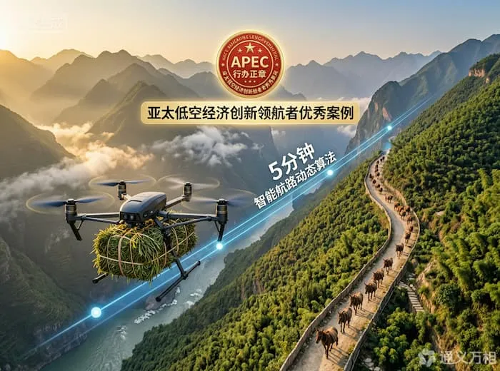从“人背马驮”到“5分钟飞越峡谷”:怒江草果如何用一项APEC认证为山地低空经济写下“中国方案”