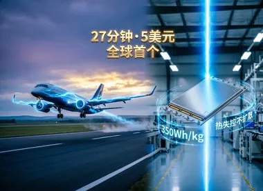 11吨纯电飞机飞了27分钟只花5美元，宁德时代同步攻下航空电池安全高地——低空经济的“动力革命”正在从两个维度同时逼近