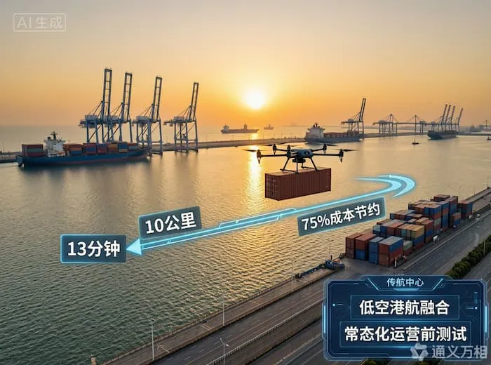 4小时变13分钟、成本降75%——青岛用一次“海上点外卖”为低空港航融合写下“全国首创”的注脚
