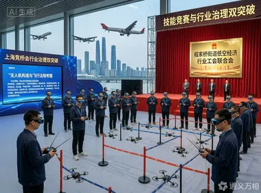 上海长宁区低空经济职业技能竞赛落幕，全市首家街镇级行业工会同步成立