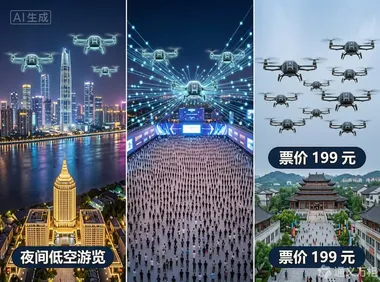 夜间低空游览国标发布、县域低空游跌破百元、音乐节 5 万人空地调峰：低空引爆“周末潮汐经济”