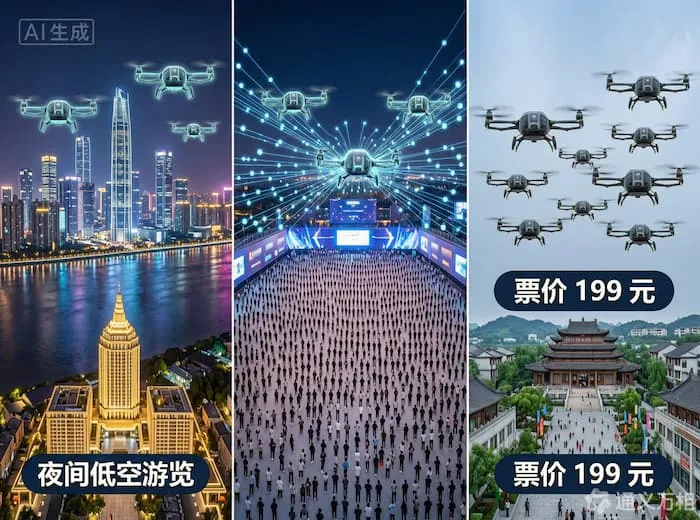夜间低空游览国标发布、县域低空游跌破百元、音乐节 5 万人空地调峰：低空引爆“周末潮汐经济”