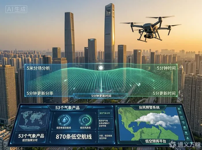 当低空飞行有了“气象CT”：53个产品、870条航线、24.88万小时——气象正在成为低空经济最底层的“安全底座”