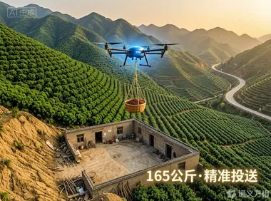Y160“空中大力士”进山：165公斤精准投送，武都正在用低空经济改写“山高路远”