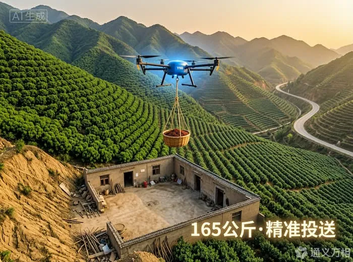 Y160“空中大力士”进山:165公斤精准投送,武都正在用低空经济改写“山高路远”