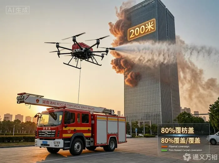 山河星航高层消防系留无人机通过验收:200米“空中水炮”正式交付,超高层灭火难题有了“国产答案”