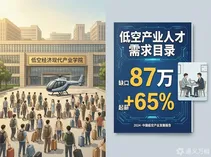 60 所高校产业学院开学、87 万持证岗位缺口公布、4000 条航线秋冬换季：低空竞争转向“人才密度”