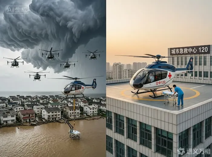 “应急使命”低空实战演练、12 条“空中 120”医保试点、低空装备入列中央储备:低空变身“生命兜底设施”
