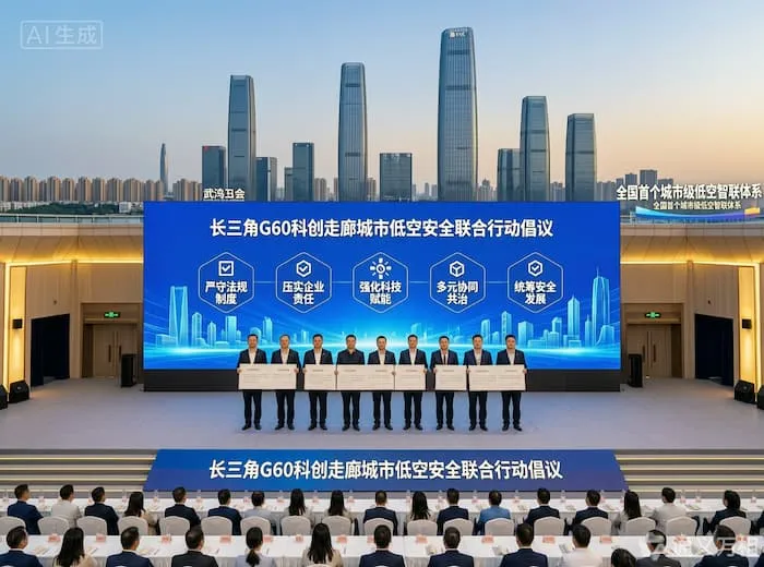 从“单城探索”到“九城共治”:长三角G60用一份低空安全联合倡议回答“万亿赛道怎么管”