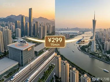 深圳广州空中出租车同日开闸：299元打“飞的”跨城，但最值得看的不是票价