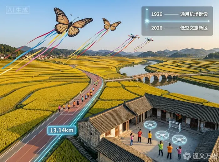新邵翠英村双线活动：当“直升机之父”故里跑起稻香村跑，一场县域低空经济的文化赋值实验