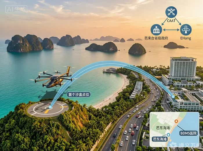 亿航智能在普吉岛划下首个沙盒点位:从曼谷到安达曼海,中国eVTOL的“标准输出”进入海岛场景