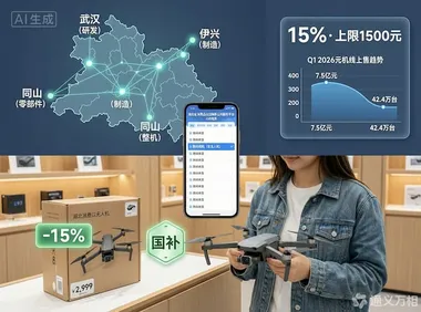 湖北把无人机纳入15%国补：1500元补贴上限，撬动的不是销量是“飞行人口”