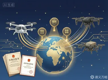 223亿无人机出口额只是表层信号：中国低空经济的出海，正在从"卖硬件"切换到"卖规则"  摘要