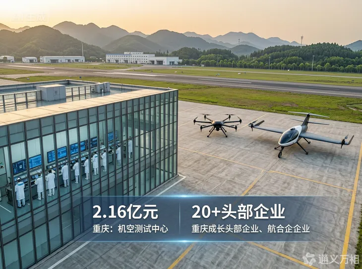 重庆低空飞行器中试验证平台本月完工:西部唯一“飞行器体检中心”如何成为低空产业的“引力核”?