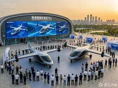 首届空天科技博览会在南通开幕，两架eVTOL真机亮相，212个项目竞逐四大赛道