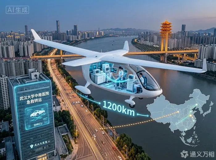 武汉发布《中国低空紧急医学救援产业蓝皮书》:“空中ICU”落地,每小时急救飞行成本从4万元降至3000元