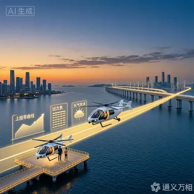 国内首条常态化载人eVTOL跨海航线披露运营数据：季度飞行架次、上座率、单座边际成本全公开——载人低空交通从“体验品”走向“通勤品”的临界点，第一次有了可计算的坐标。