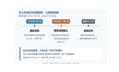 11月1日起，没有「电子车牌」的无人机不能飞了