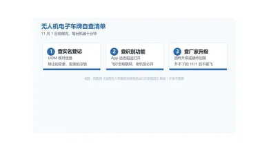 11月1日前，无人机机主请自查这3步
